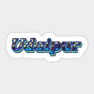 Udaipur | I heart Udaipur | The Iconic Window Typography Sticker